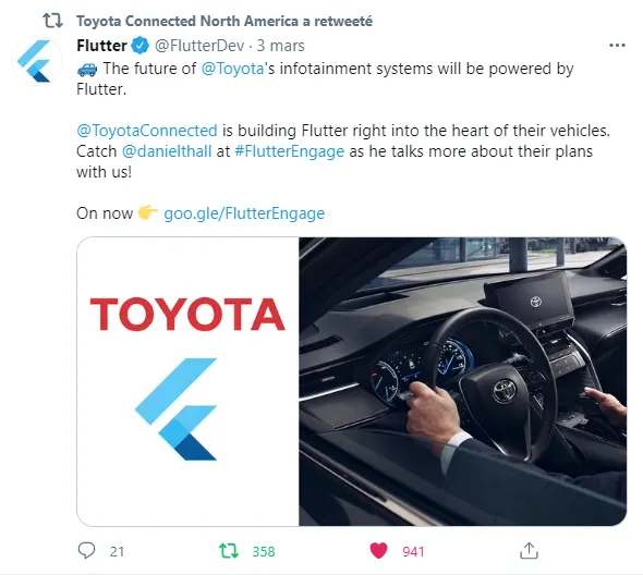 Toyota's infotainment systems powered by Flutter